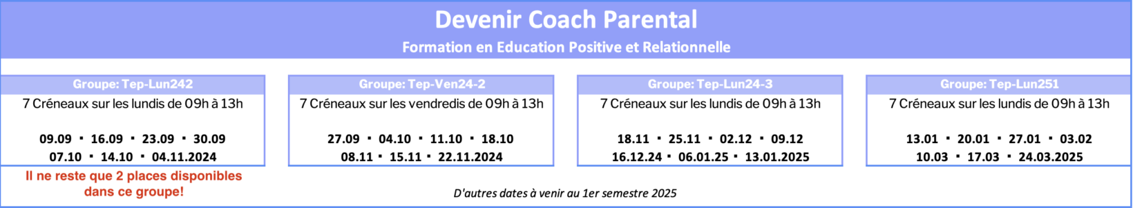 planning coach parental 24 25